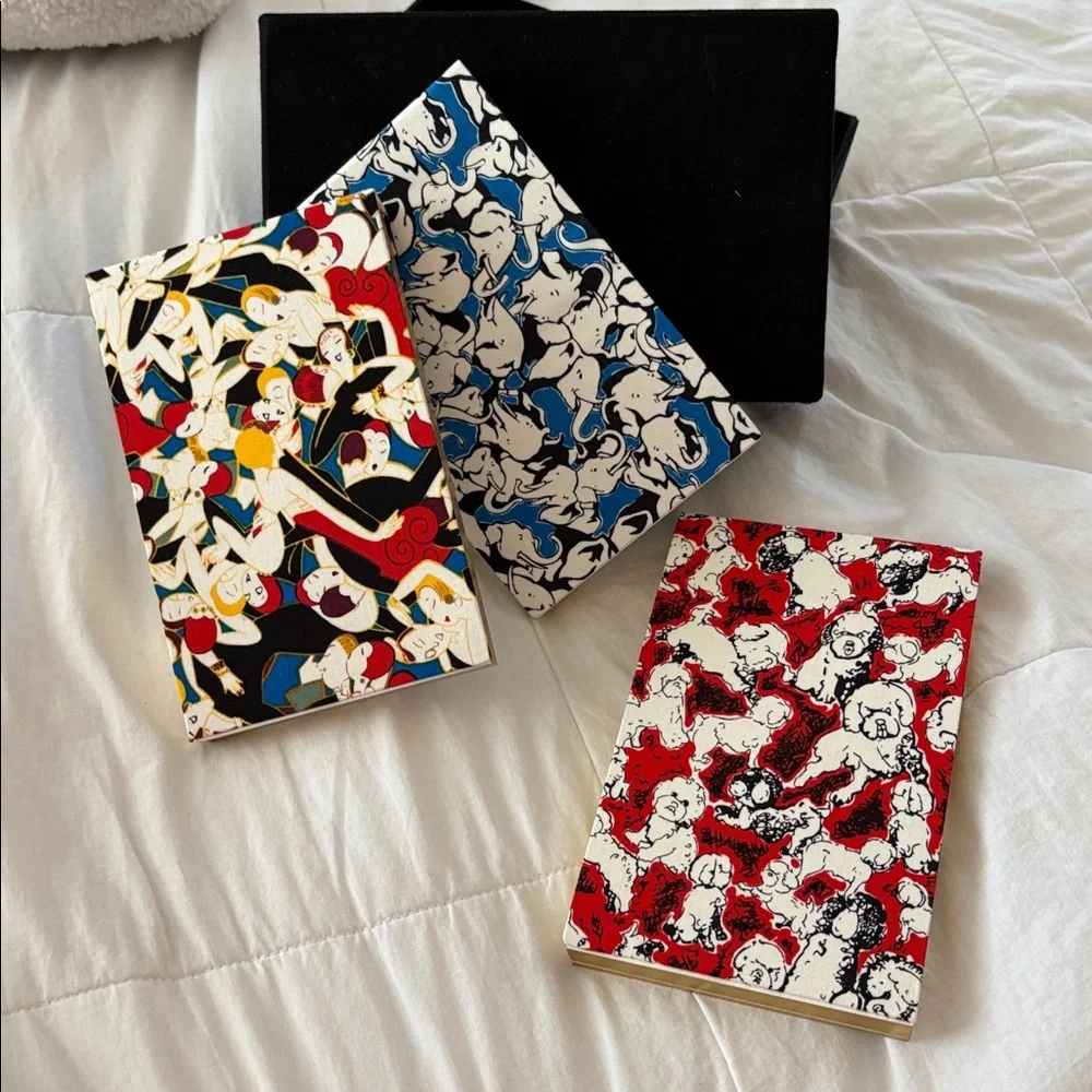 Carolina Herrera Journal‎ Set of 3 Neiman Marcus Notebook Paper Pads Stationary